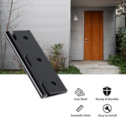LEIFENY 24 Pack 1.5 inch Black Door Hinges, Small Hinge Hardware for Doors, Cabinets, DIY Projects (Screws Included) - size: 1.5 Inch