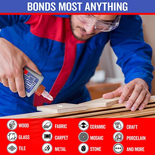 Weldbond Multi-Surface Strong Glue – Fast Drying Glue for Wood, Tile, Ceramic, Pottery, Glass, Metal & More – Heavy Duty Adhesive for Mosaic, Crafts, Wood Working & Repairs – 14.2oz (420ml) 1 Pack - size: 1-Pack