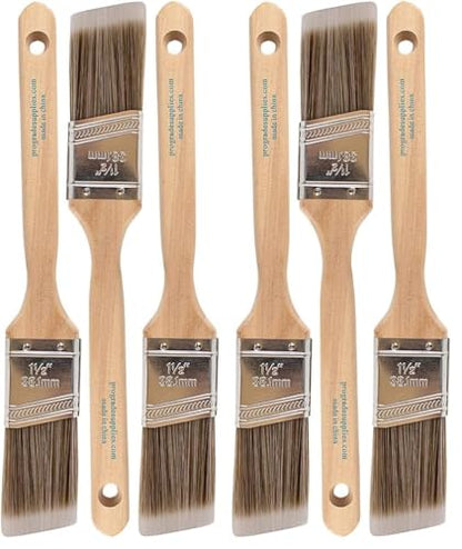 Pro Grade - Paint Brushes - Paint Brush Set (3 Ea 1.5A SC) (Pack of 2) - size: 3 Ea 1.5A SC (Pack of 2)