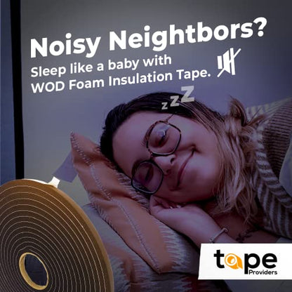 WOD SSFLDFT Closed Cell Sponge Rubber Foam Tape, 1/8 inch Thick, 2 inch x 75 ft. Made in USA Weatherstrip Seal, Windows and Doors Adhesive, Sound Proof Insulation, Black - size: 2"W,1/8"T,75'L