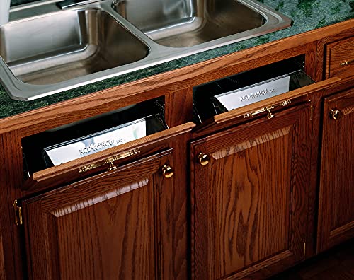 Rev-A-Shelf - 6541-11-52 - 11-1/4 in. Stainless Tip Out Sink Front Tray - size: 1.7" x 11.3" x 3"