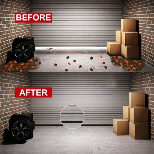DGSL Universal Garage Door Seals Bottom Rubber, Garage Door Rubber Seal Strip Replacement, Weatherproofing Garage Door Weather Stripping with Nails (33 Feet) - size: 33 Feet