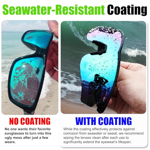 Polarized Sports Sunglasses for Men Women,Wrap Around Sun Glasses for Running Cycling Baseball Fishing Golf Hiking - color: Black Green