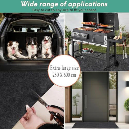 Oil Spill Mat, Garage Floor Mat for Under Car, Absorbent Oil Pad Waterproof Backing Protects Floor - size: 8'2"*19'7"