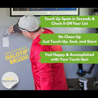 Paint Saint – 6 Airtight Touch Up Paint Containers with Built-in Brush | Mess-Free House Paint Storage | Quick, Satisfying Touch Ups | Perfect for Homeowners, DIY & Property Managers (Pack of 6) - size: 1 Count (Pack of 6)