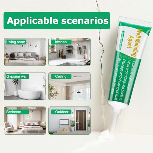 Drywall Repair Kit, 3 Pack Wall Repair Paste, Wall Mending Agent,Wall Surface Hole Fill Quick and Easy Solution - color: 3 Pack