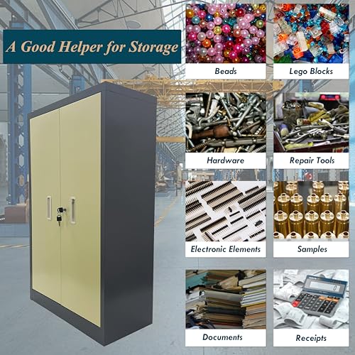 Parts Cabinet Screw Hardware Spare Parts Storage Organizer with 60 Small Drawers 7.8 * 3.9 * 1.9 inch for Bolts Nuts Legos Beads Metals Documents Garages Factories Offices with Lockable Door