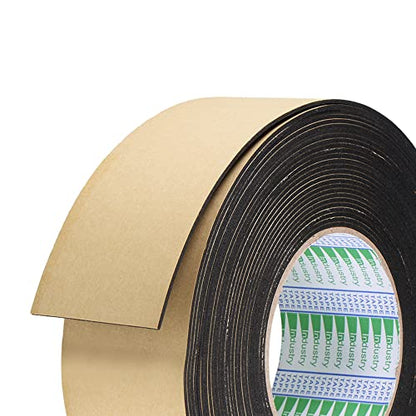 uxcell Sealing Foam Tape 50mm Wide 1.5mm Thick 10m/32.8ft Long, EVA Self Adhesive Weather Strip for Window Door Insulation - size: 50mmx1.5mmx10m
