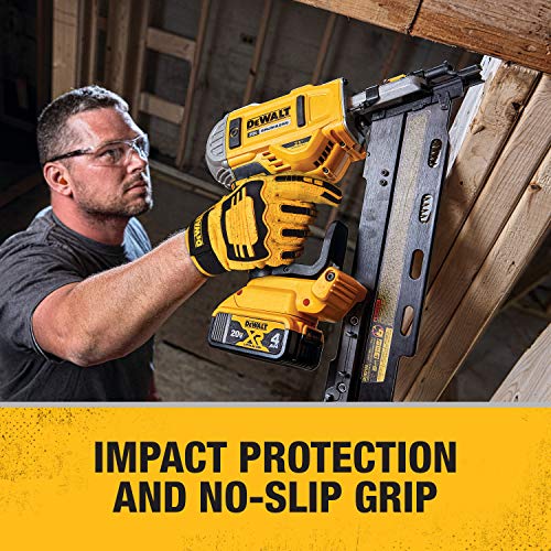 DEWALT DPG781 Performance Mechanic Work Glove with TPR Impact Protection and Anti-Slip Grip - Large (1 Pair) - size: Large (Pack of 1)