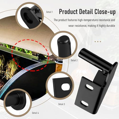 Lid Hinge Kit KIT0001 Use for Many Traeger Models, Traeger Lid Hinge Kit Includes 1 Left, 1 Right Hinges & Installation Hardware