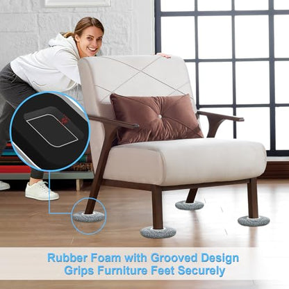 New Upgrade Furniture Sliders, Multi-Surface 3-in-1 Furniture Movers Sliders, Heavy Moving Pads with 8PCS 4.3" Carpet Sliders+4PCS Hard Floor Socks+1 Lifter, Protect Floor and Easily Move Furniture - size: 4.3in 8+4+1Pack