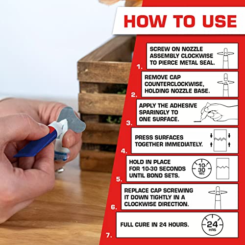 Loctite Super Glue Liquid, Clear, 0.07 fl oz Tube, 2 Pack - Superglue for Plastic, Wood, Metal, Crafts & Repair, Cyanoacrylate Adhesive Instant Glue, Quick Dry - size: 0.07 fl oz (2 Pack)