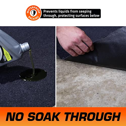 Armor All Premium Maintenance Mat Oil Spill Garage Floor Mat, (30" x 59") (2-Pack), Absorbent, Waterproof, Contains Liquids, Protects Garage Surface or Driveway, Reusable, Washable, Durable (USA Made) - size: 30" X 59" (Rectangular) (2-pack)