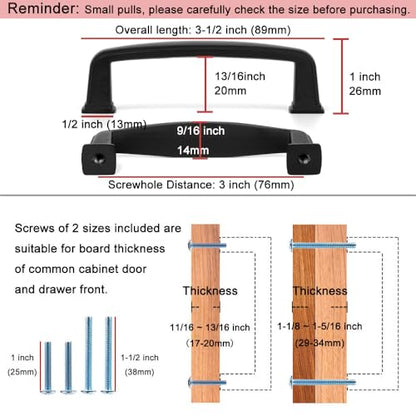 KOOFIZO 10 Pack 3 Inch Oil Rubbed Bronze Kitchen Cabinet Pulls Rubbed Bronze Cabinet Handles Bronze Cabinet Hardware for Kitchen Cabinets 1817 Drawer Dresser Cupboard Bedroom - color: Oil Rubbed Bronze, size: 3" CC - 10pcs