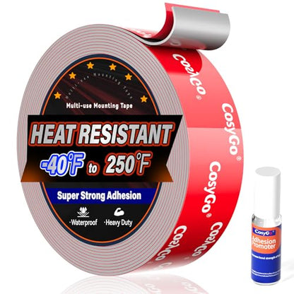 Double Sided Tape Heavy Duty, 15FT Outdoor Heat Resistant Automotive Waterproof Mounting Tape, 1.2In Width Super Strong Adhesion Foam Tape - size: 1.2In Width - 1 Rolls