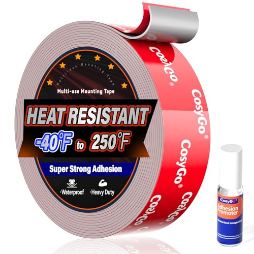 Double Sided Tape Heavy Duty, 15FT Outdoor Heat Resistant Automotive Waterproof Mounting Tape, 1.2In Width Super Strong Adhesion Foam Tape - size: 1.2In Width - 1 Rolls