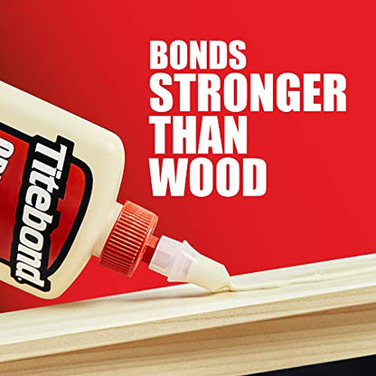 Titebond Original Wood Glue 5062, Industry Standard for Woodworking, Furniture Repair/Assembly, Construction, Home Repair or Modeling, 4 oz (Pack of 2) - size: 4 Ounce (Pack of 2)
