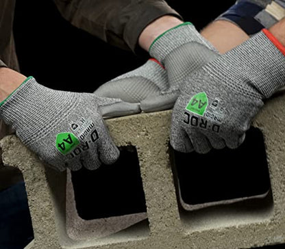MAGID D-ROC ANSI A4 Hyperon Blended Polyurethane Coated Work Gloves, 12 Pairs, Size 6/XS, GPD514 - size: 6/XS, style: 12 Pair