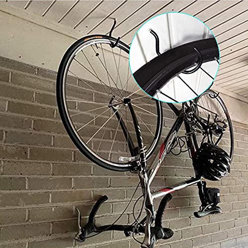 12PCS Heavy Duty Bike Storage Hooks Bicycle Wall Mounted Hooks Large Screw Hooks for Wall,Ceiling