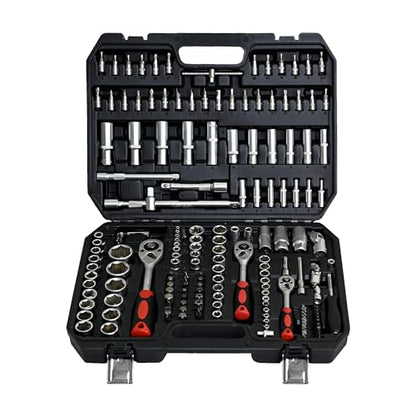 【LuckyNote】Tool Set - Socket and Ratchet Wrench Toolbox, 171pcs Tool Box, Universal Home Car Repair Tool Set, Perfect for Homeowners, DIY Enthusiasts, and Mechanics,17.91x13.58x3.74 Inch - style: 171pcs