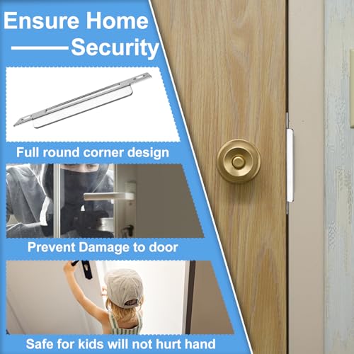3Pcs 4-7/8" Zinc Plated Strike Plate Universal Door Strike Plate Replacement Lock Strike Plate T Strike Deadbolt Strike Plate Door Backplate Iron with Brushed Zinc Finish for Use(Large Hole) - color: 3PCS