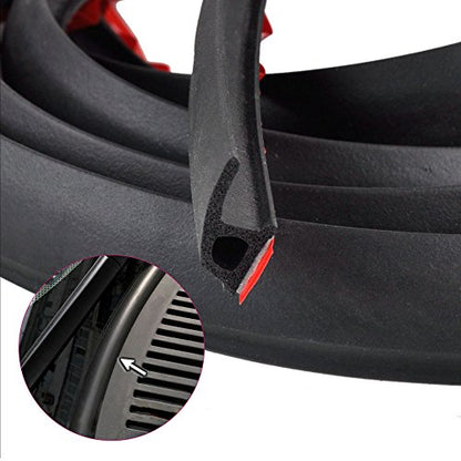 ESUPPORT 157" 4M P Shape Car Door Window Trim Edge Moulding Rubber Weatherstrip Seal Strip Auto Vehicle