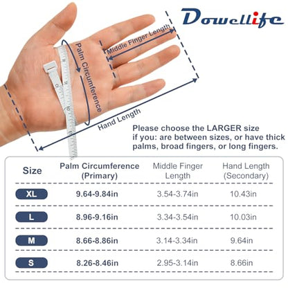 Dowellife Cut Resistant Gloves A9 Maximum Protection - Food Grade Kitchen & Chef Gloves for Food Prep, Knife Cutting, Mandoline Slicing, Butcher, Oyster Shucking, Fish Handling (Large) - size: Large (Pack of 1)