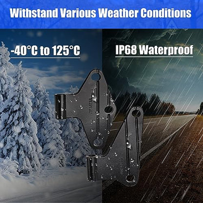 Body Door Hinge Compatible with Wrangl-er JK JKU Unlimited 2007-2018 Interior Door Hinges Compatible with JK 8 Pcs - size: 4 Door Interior Hinges