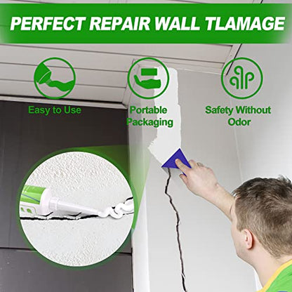 Drywall Repair Kit, 1 Spackle Wall Repair Patch Kit, Wall Mending Agent, Quick Fix for Broken Walls