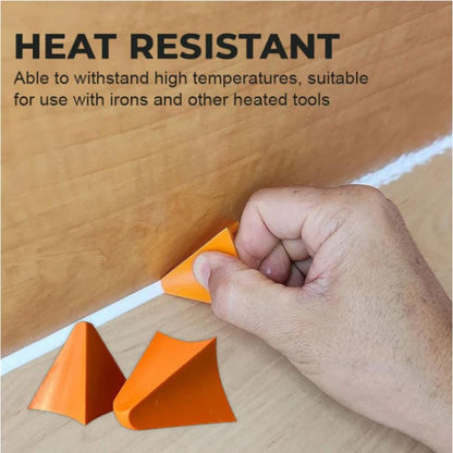 Silicone Caulking Tool, Orange Silicone Seam Tool Kit(3/6/10/16mm), Effective Grout Spreader for Kitchen, Bathroom, Tile, Window - color: Orange