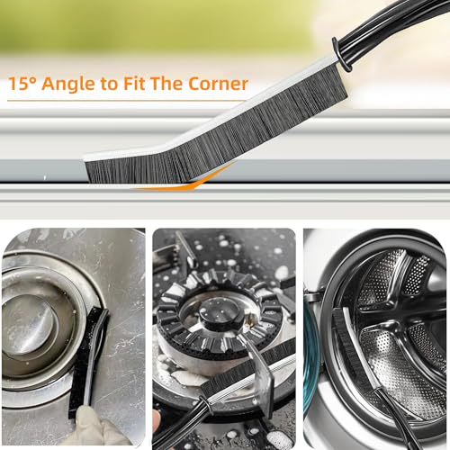 6Pcs Hard-bristled Crevice Cleaning Brush, Multifunctional Thin Gap Scrub Brush, Bathroom Cleaner Tools for Household Use, Kitchen, Window, Toilet, Grout, Faucets, Car - color: 6pcs