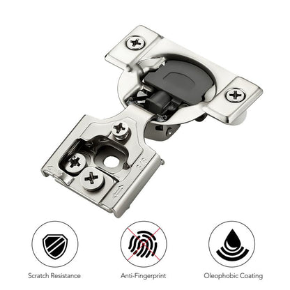 Ravinte 2 Pack 1 Pair 3/8 inch Overlay Soft Close Kitchen Cabinet Hinges Stainless Steel Adjustable Kitchen Hinges Satin Nickel Cabinet Hardware - size: 3/8 inch Overlay