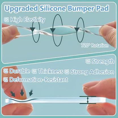 ZOMPAGO Clear Silicone Cabinet Bumpers 30 Pcs - Self-Adhesive Sound Dampening Pads, Furniture Protectors & Non-Slip Anti-Slip Pads for Drawers, Table Tops, Hardwood Floors, Chair Legs, Wall Protection - size: 30 PCS