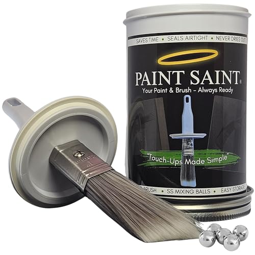 Paint Saint – Airtight Touch Up Paint Container with Built-In Brush | Mess-Free Paint Storage | Quick, Satisfying Touch Ups | Perfect for Homeowners, DIY & Property Managers - size: 1 Count (Pack of 1)