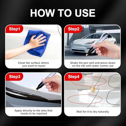 2PCS All Cars Magic Pen Magic Car Scratch Removal Pen Car Scratch Repair Pen Quick Fix for Scratches and Paint Damage, Easy to Use
