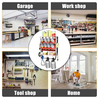 Ultrawall Spray Can Holder Rack, Heavy Duty Steel Wall Mounted Spray Bottle Holder, Garage Tool Utility Storage Rack, Holds 100 lbs - style: Integrated