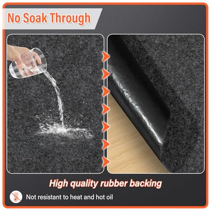60 X 72 Inch Garage Floor Mat Under Car,Oil Spill Mat,Premium Maintenance mat,Waterproof Rubber Backing Layer Protects Garage Floor Surface - size: GFM-60x72IN