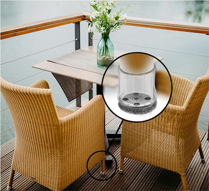 Slipstick GorillaOutdoor Berber Furniture Feet Pads with Clear Sleeve Sock (16 Pack) Outdoor Furniture Sliders for Round & Square Legs, Small - size: Universal Small x 16
