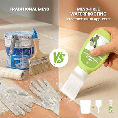 Waterproof Sealant, 12.3 oz Invisible Waterproof Agent for Roof, Walls, Terrace, Driveway, Clear Indoor/Outdoor Protective Sealant