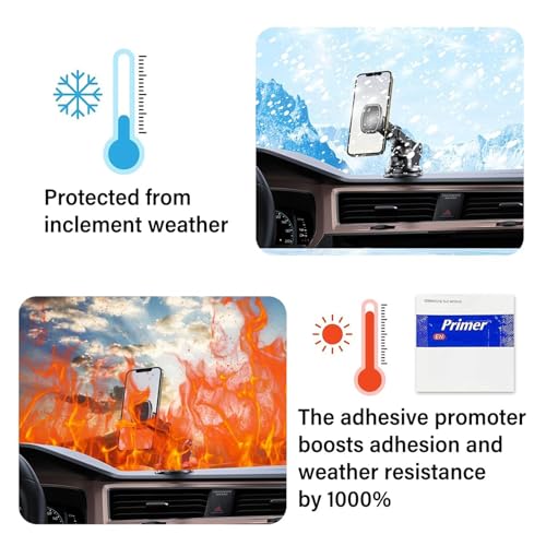 4 Pcs Heat Resistant Double-Sided Adhesive Pads, Rectangle 2.8x1.4 in Double-Sided Heavy Duty Mounting Tape, Waterproof Strong Sticky Padsfor Car, Home Decor & Outdoor Use