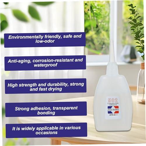 Strongest Glue for Metal to Plastic, Super Glue Strong Quick-Drying 502 Heat-Resistant Waterproof Multi-Purpose for Wood Plastic Metal, Wood