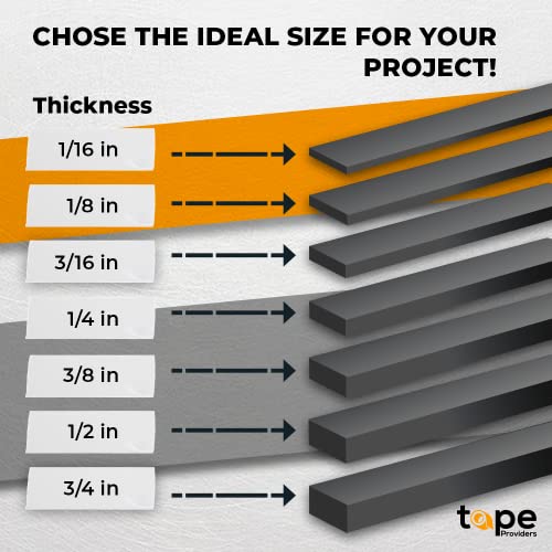 WOD Seal Foam Tape 3/16 Inch T x 5/8 Inch W - Single Sided Closed Cell - Made in USA Weather Stripping, HVAC, Sealing Doors, Windows, Pipes, Cooling, Sound Proof, and Air Conditioning 50 ft SSFLDFT - size: Width: 5/8 inch