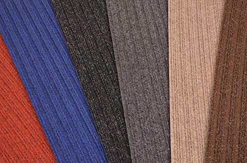 Stair Treads Collection Set of 13 Indoor Skid Slip Resistant Carpet Stair Tread Treads Black (8 Inch x 30 Inch) (Black, Set of 13) - color: Black, size: 13 Pcs - 8"x30"