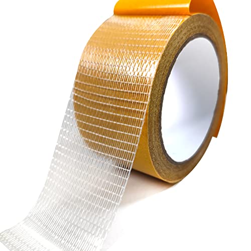 Birllaid Double Sided Fabric Tape Heavy Duty,Clear Tape for Clothes,Double Stick Carpet Tape,Fabric Tape Multifunctional Double Sided 2inchx33FT 10m High Stickness Strong 2 Sided Tape - size: 2inchx33ft(10m)