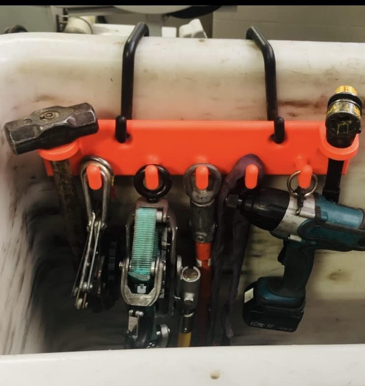 The Big Rack Bucket Truck Tool Organizer and Lineman Tool Board (Bucket Hooks Included)