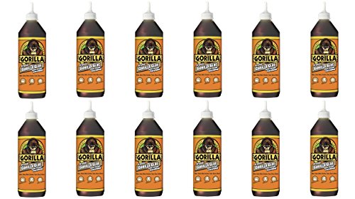 Gorilla Original Waterproof Polyurethane Glue, 36 ounce Bottle, Brown, (Pack of 12) - color: Brown, size: 12 - Pack