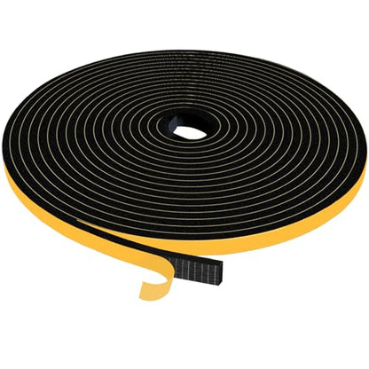 33Ft Weather Stripping Door Seal,Self Adhesive Weather Strip,Window Weather Stripping Sound Proof,Insulation,Strong Adhesive,Use for Door Frame/Window/Gaps(1/2 in x 1/4 in)