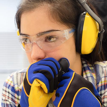 JORESTECH Safety Glasses, ANSI Z87+ Compliant, Impact-Resistant Polycarbonate Lenses, UV Protection, Anti-Scratch Coating, 12-Pack - color: Clear