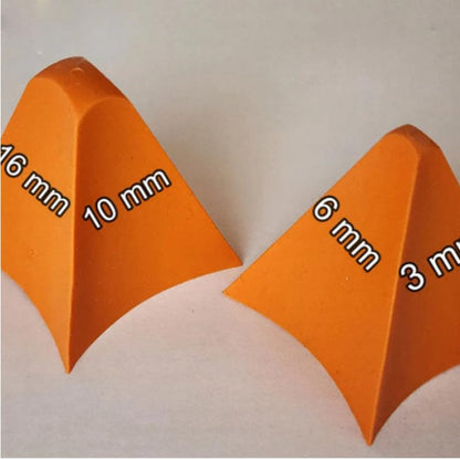 Silicone Caulking Tool, Orange Silicone Seam Tool Kit(3/6/10/16mm), Effective Grout Spreader for Kitchen, Bathroom, Tile, Window - color: Orange