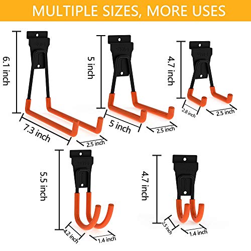 Slatwall Hooks Slatwall Accessories Utility Hooks Garage Storage Tool Organizer Large Heavy Duty Garage Panels Hooks for Ladders Bulk Items - size: Slatwall Hooks 12pack